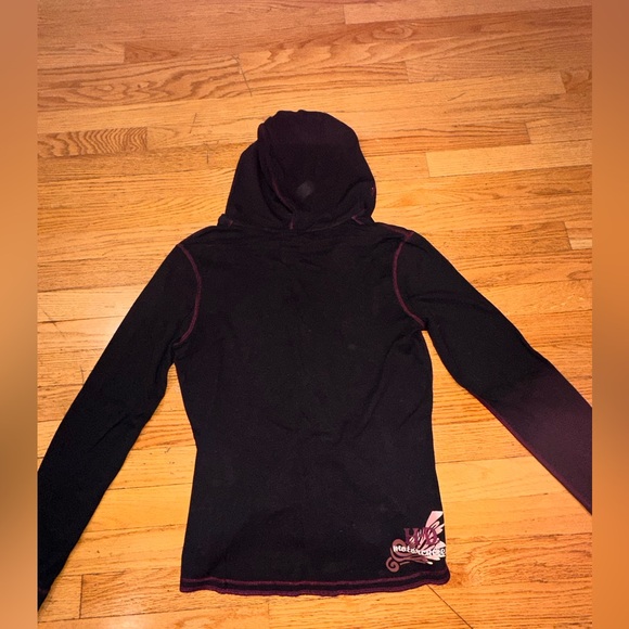 Harley Davidson Hooded Long Sleeve with Buttoned V-Neck - Picture 6 of 7